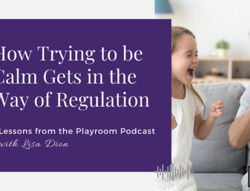 Lessons from the Playroom Episode #118: How Trying to be Calm Gets in the Way of Regulation